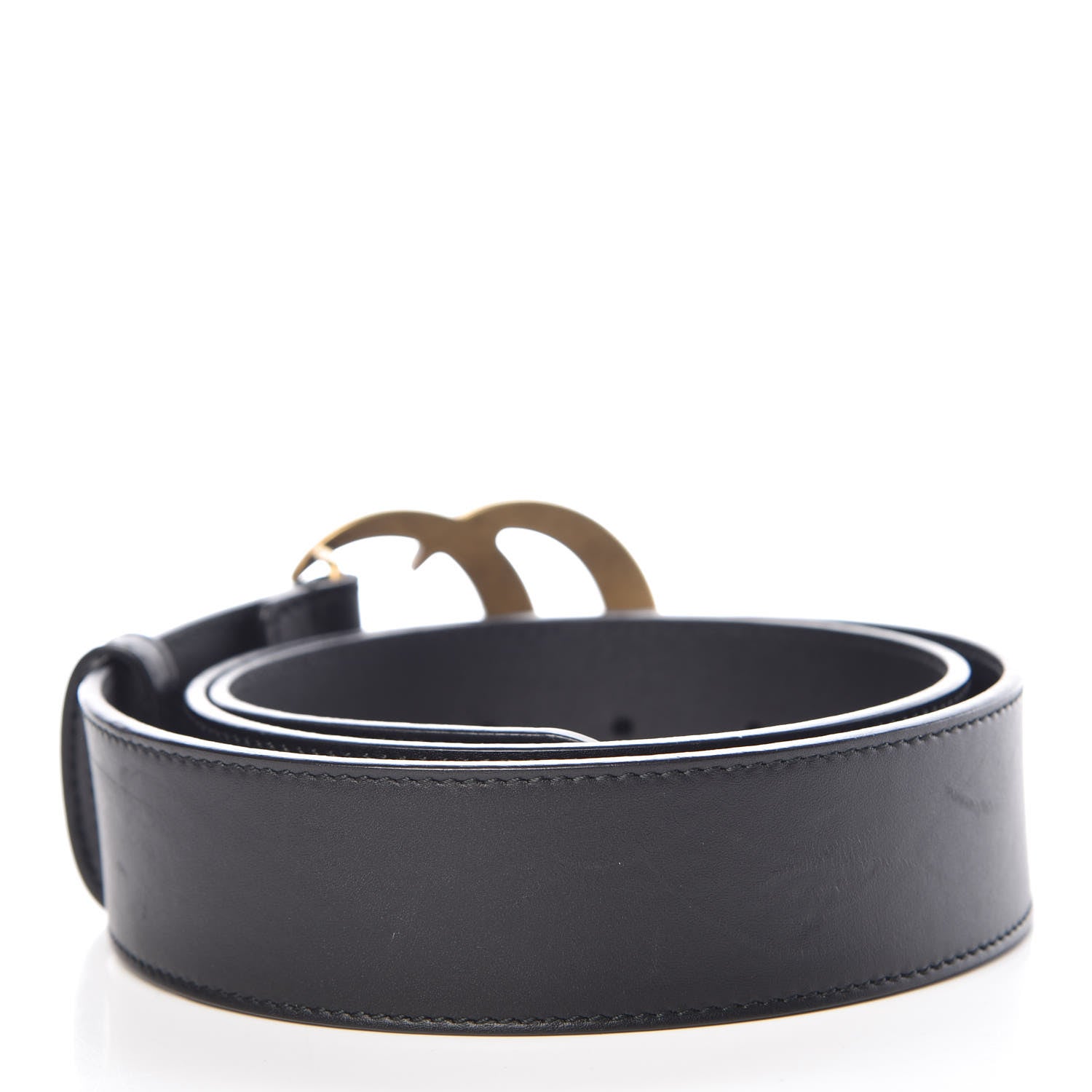 Gucci Calfskin Double G 40mm Belt 85 34 Black 3 of 7