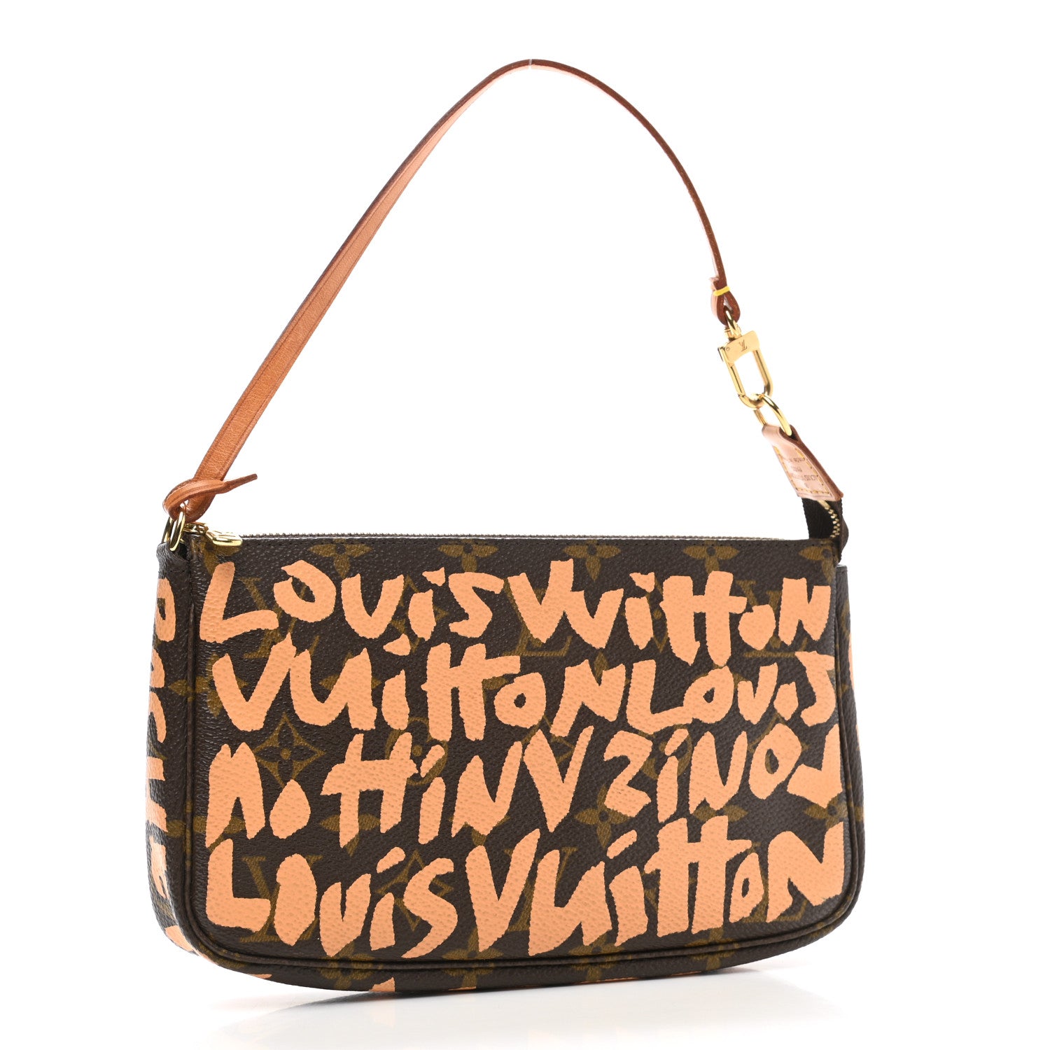 Louis Vuitton Monogram Graffiti Pochette Accessories Peach 3 of 10