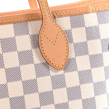 Louis Vuitton Damier Azur Neo Neverfull MM Rose Ballerine 12 of 12
