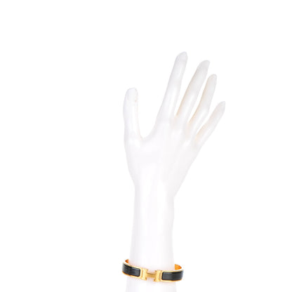 Hermes Enamel Narrow Clic Clac H Bracelet PM Black 2 of 5