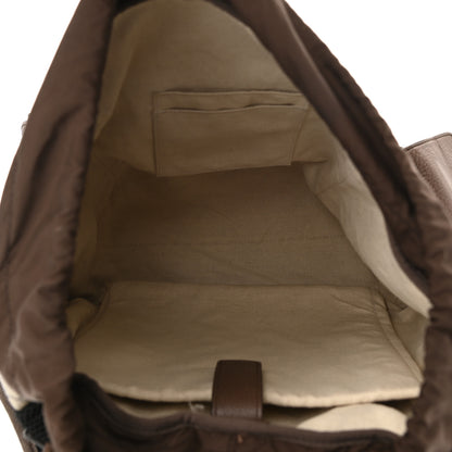 Gucci GG Supreme Monogram Medium Ophidia Double Buckle Backpack Brown 5 of 12