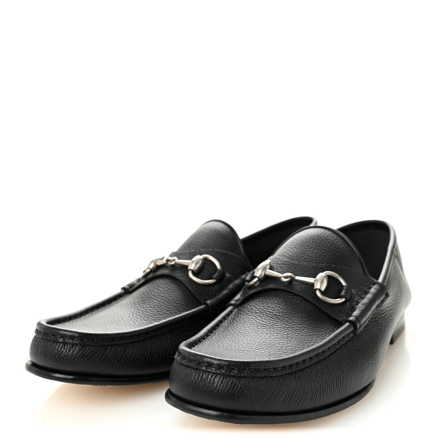 Gucci Bryanne Calfskin Mens 1953 Horsebit Loafers 10 Black 4 of 11