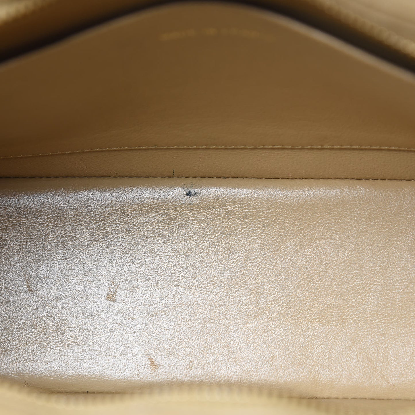 Lambskin Quilted Shoulder Bag Beige