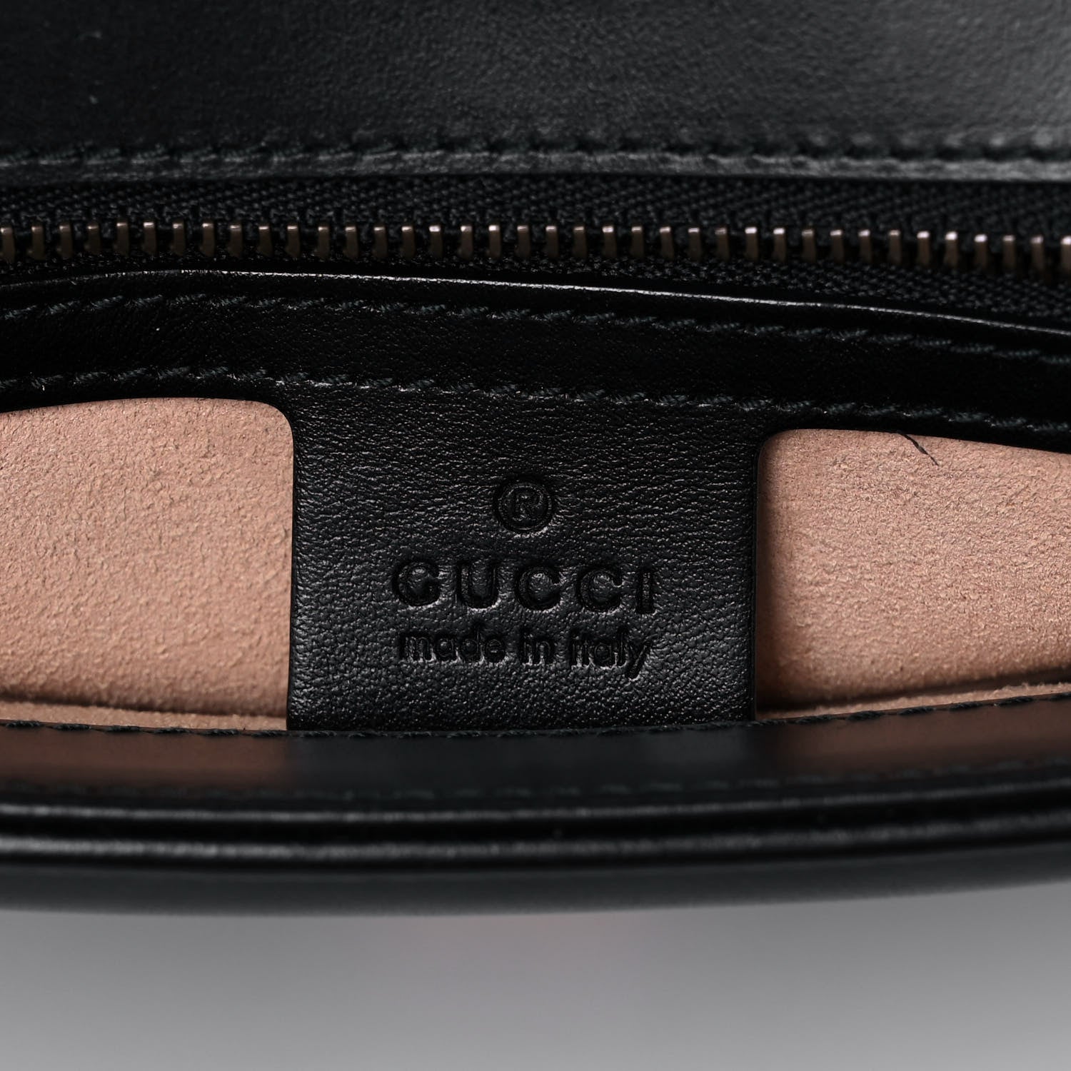 Gucci Calfskin Matelasse Small GG Marmont Top Handle Shoulder Bag Black 6 of 14