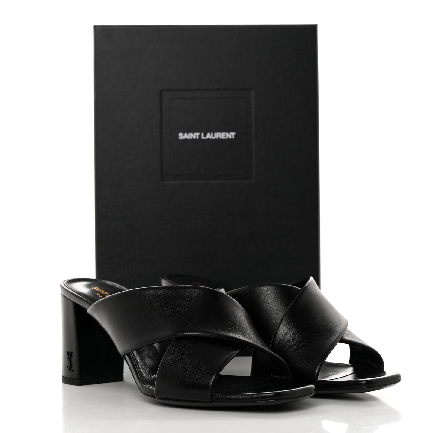 Calfskin LouLou 70 Mules 40 Black