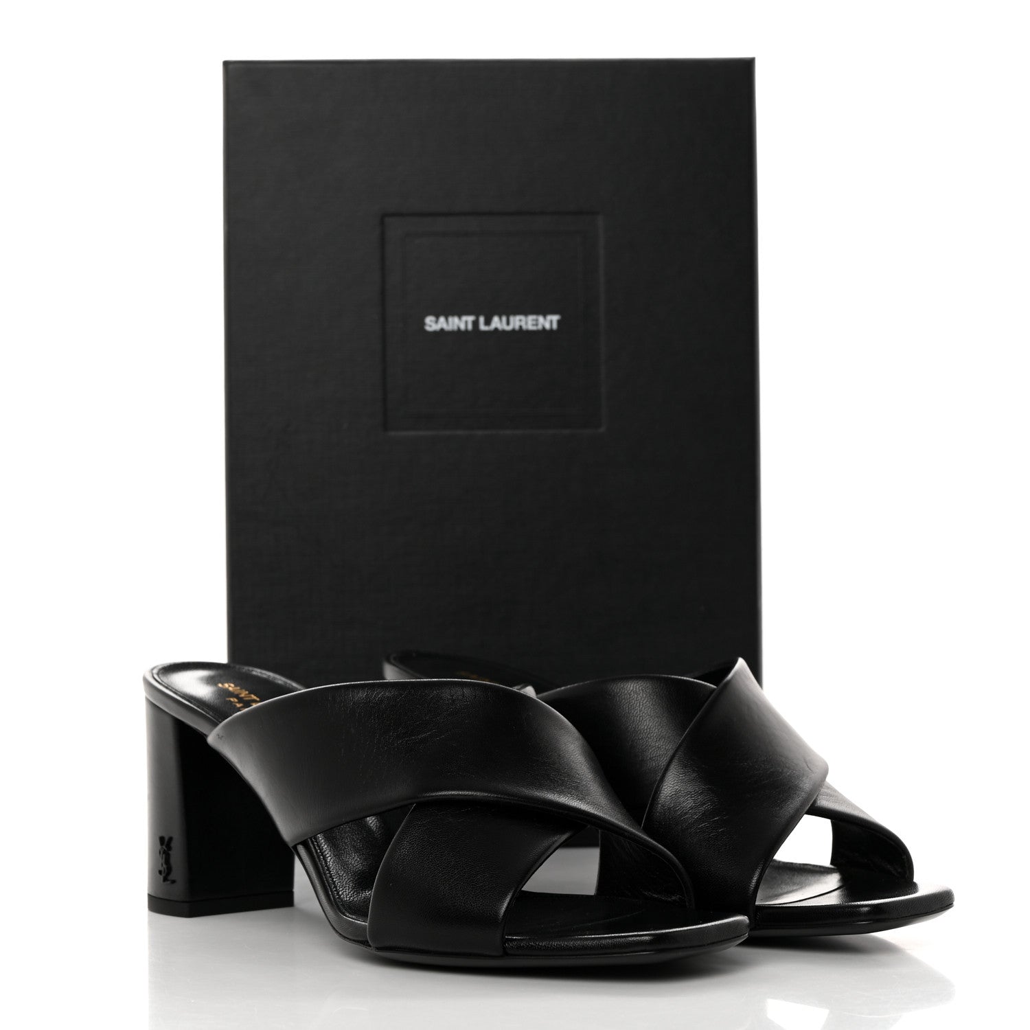Saint Laurent Calfskin LouLou 70 Mules 40 Black 9 of 9