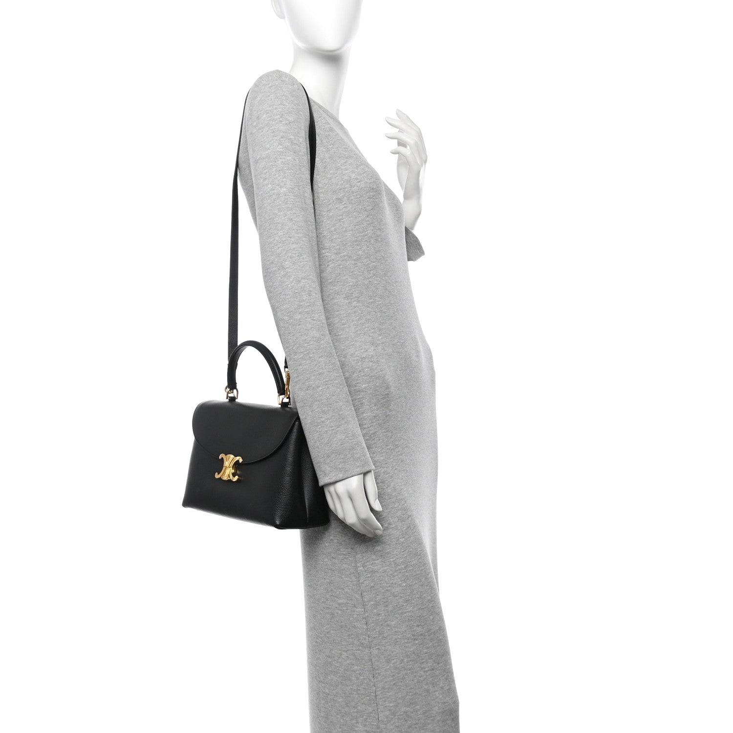 Celine Supple Calfskin Medium Nino Black 2 of 10