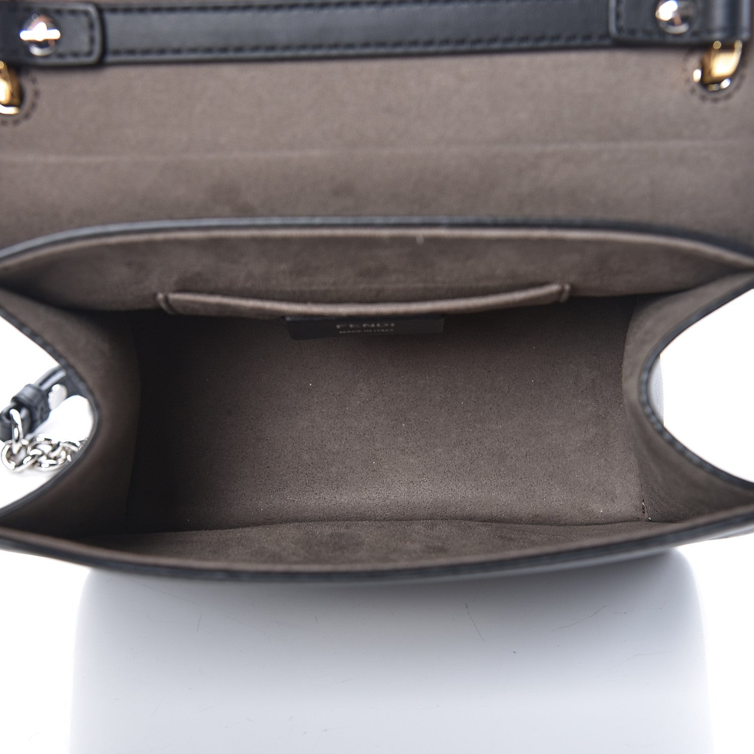 Fendi Vitello Century Opaco F is Fendi Small Kan I Shoulder Bag Black 8 of 10