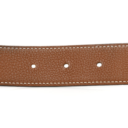 Hermes Box Togo 32mm Belt Strap 90 Black Gold 4 of 7