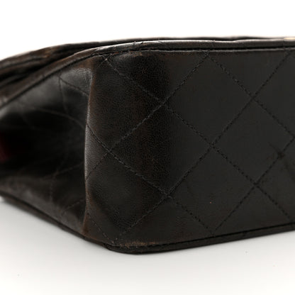 Chanel Lambskin Quilted Medium Double Flap Dark Brown 9 of 15