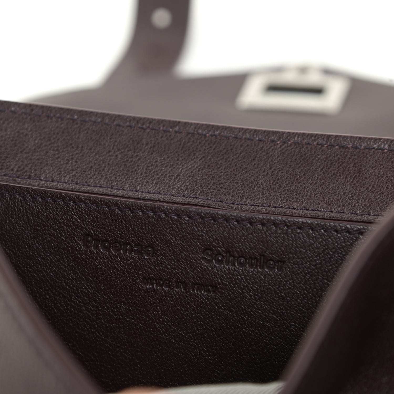 Proenza Schouler Lambskin PS1 Mini Crossbody Chocolate Plum 6 of 10
