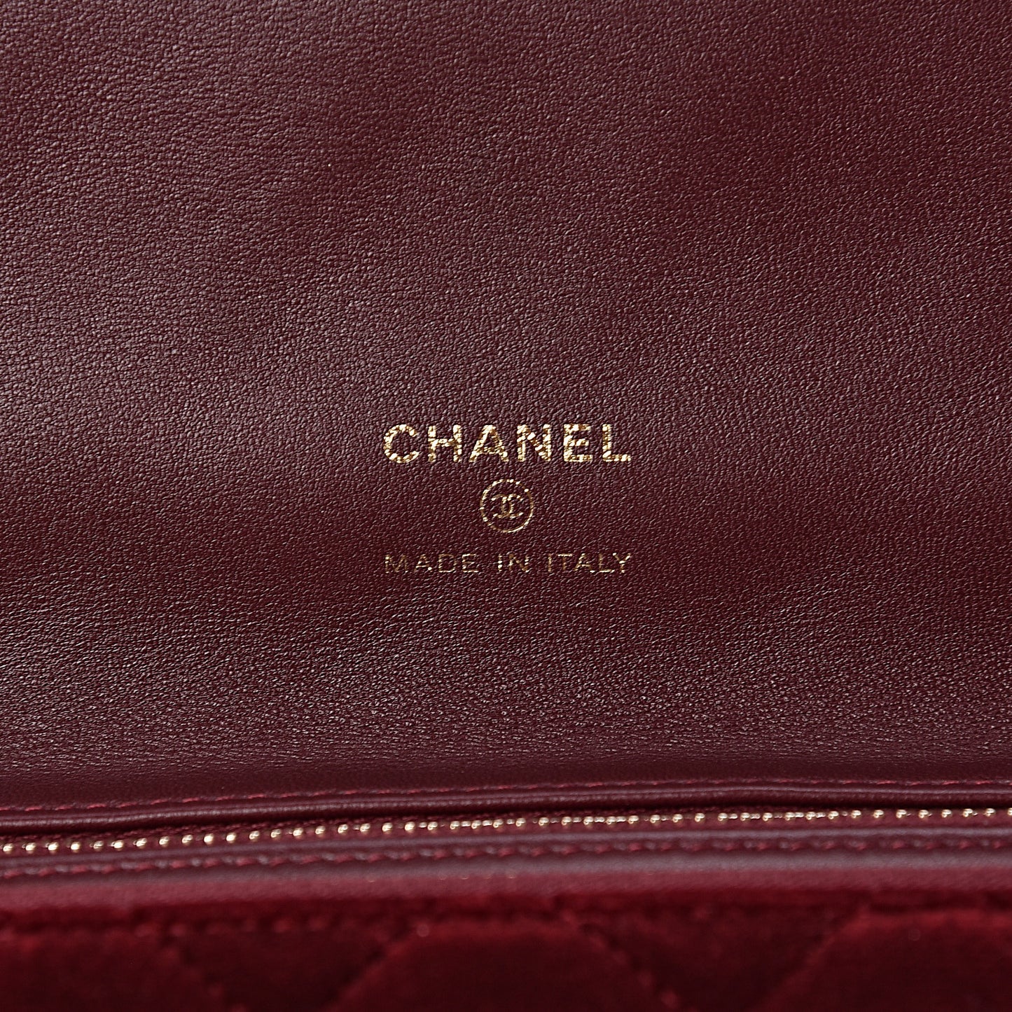 Velvet Lambskin Large 31 Pouch Burgundy
