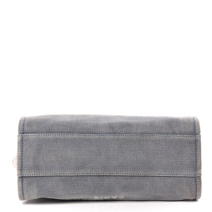 Chanel Canvas Small Deauville Tote Denim Blue 12 of 13