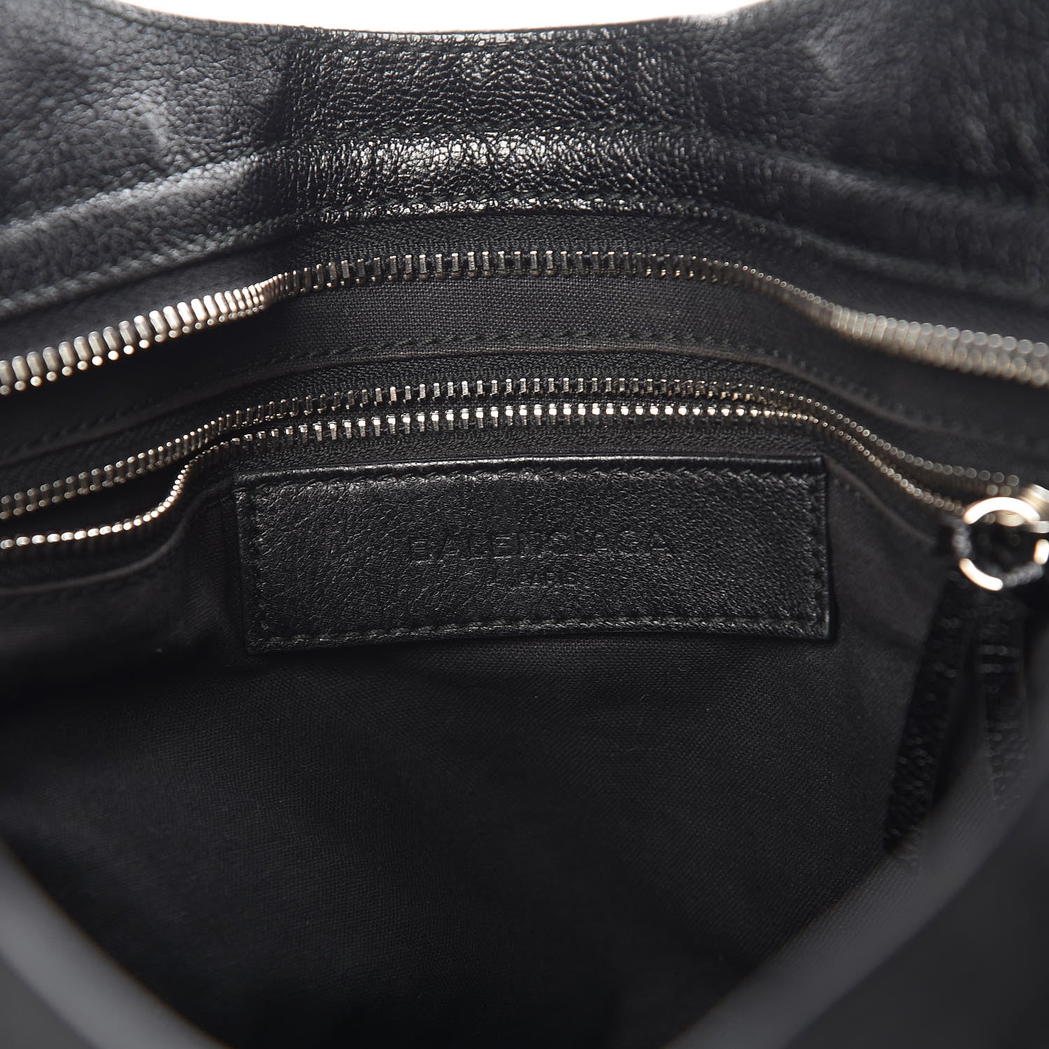 Balenciaga Chevre Silver Metallic Edge Hardware City Black 8 of 9