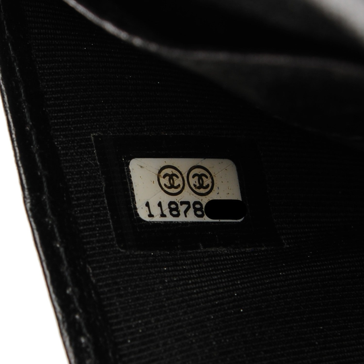 Chanel Glazed Calfskin Quilted Large Zip Around Organizer Wallet Black 3 of 11