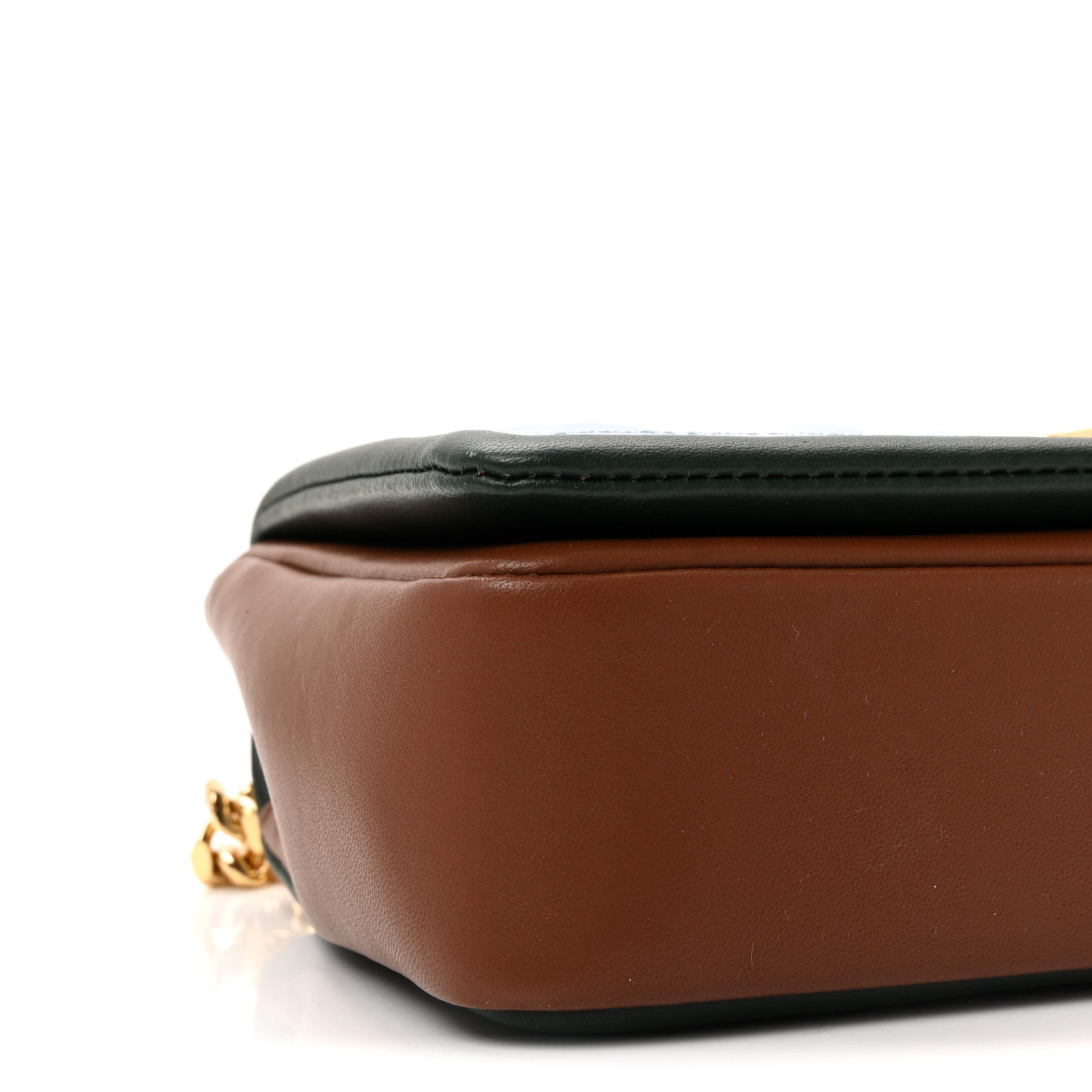 Burberry Lambskin Quilted Small Lola Bag Pale Blue Green Brown 9 of 10