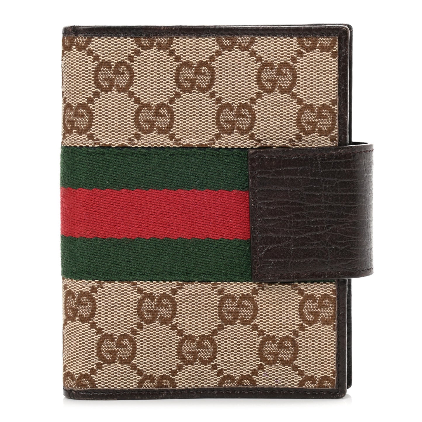 Monogram Web Small Ring Agenda Brown