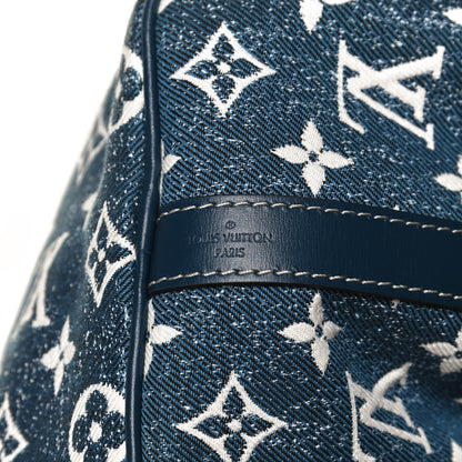 Louis Vuitton Monogram Jacquard Denim Speedy Bandouliere 25 Bleu 7 of 12