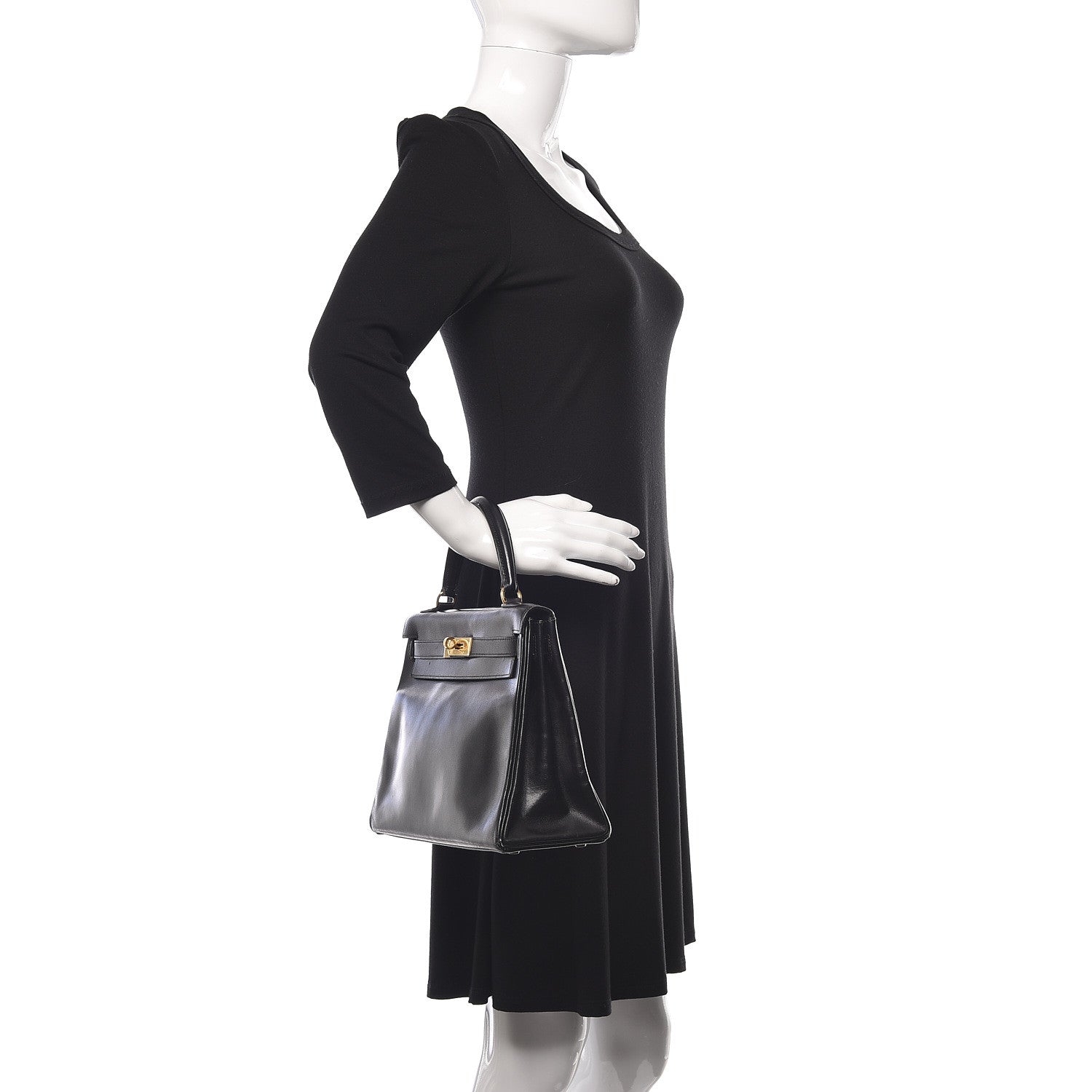 Hermes Box Kelly Retourne 28 Black 2 of 24