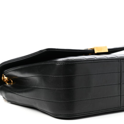 Saint Laurent Lambskin Matelasse Monogram Large Vicky Chain Bag Black 7 of 9