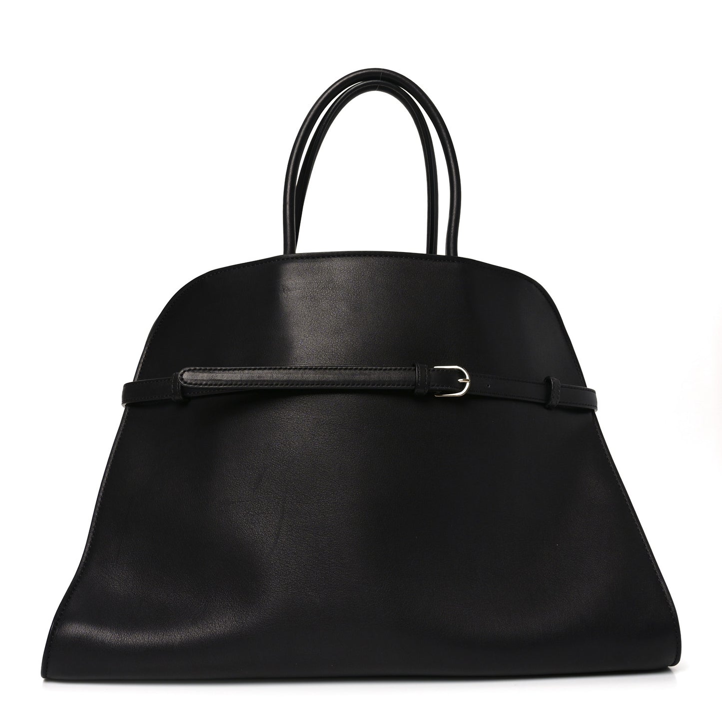 Polished Saddle Calfskin Soft Margaux Belt 15 Black