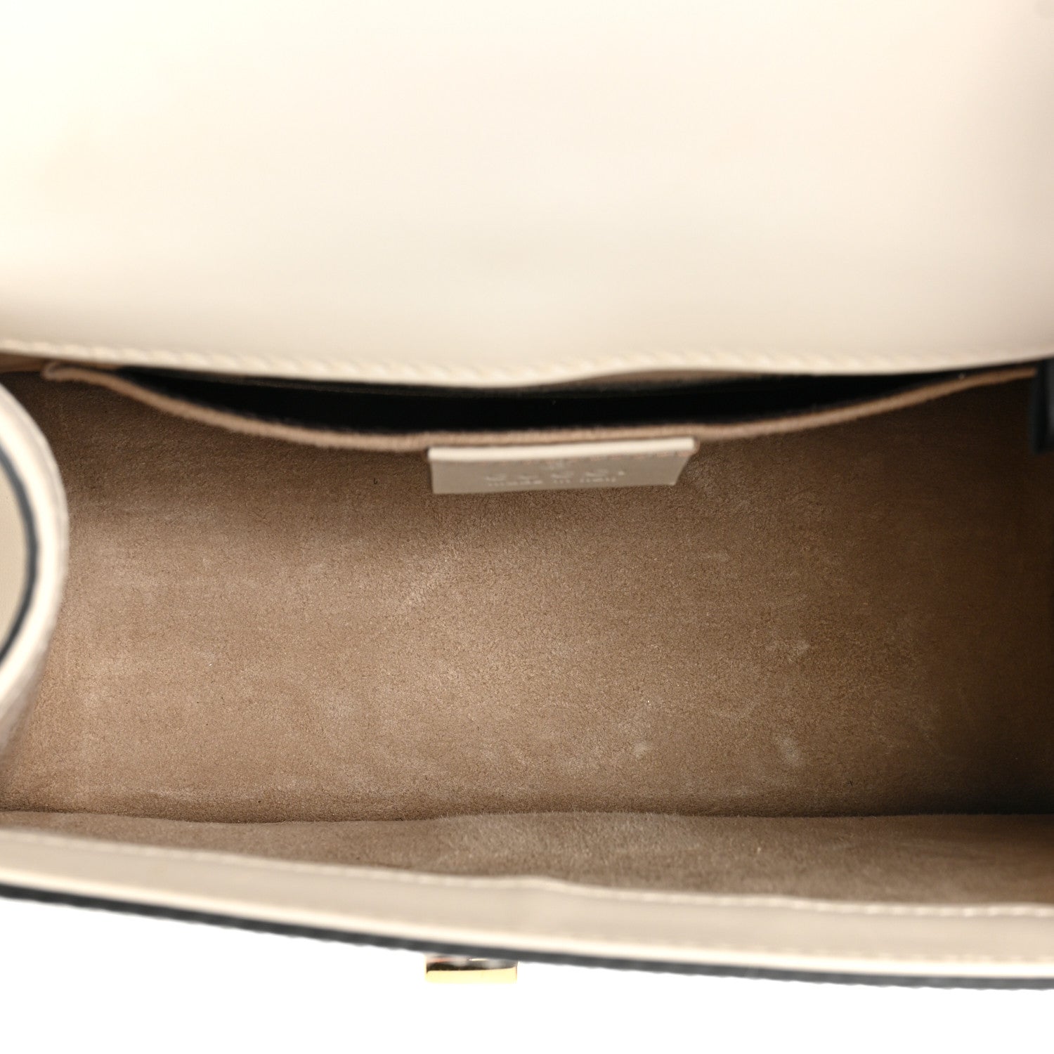 Gucci Calfskin Mini Sylvie Top Handle Bag White 5 of 13