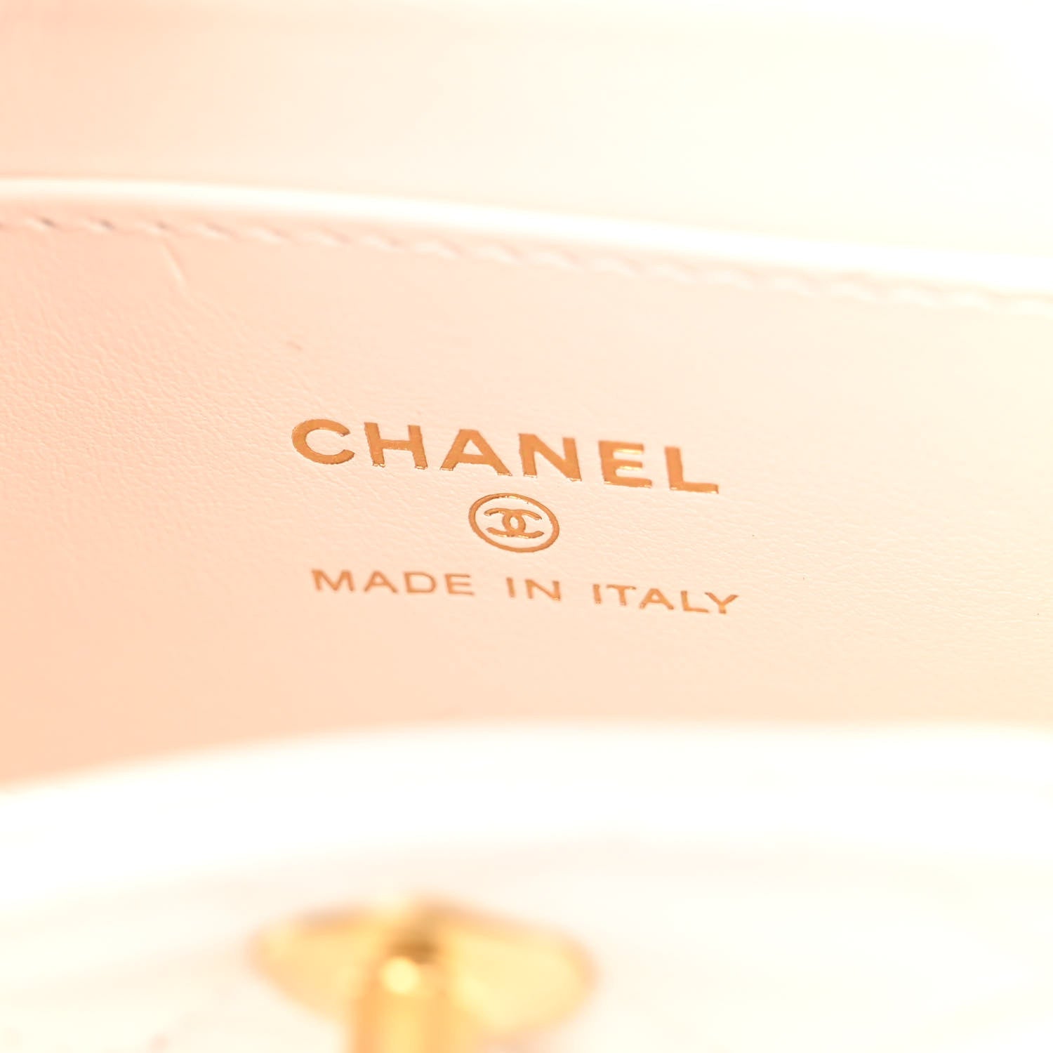 Chanel Shiny Aged Calfskin Quilted Mini Nano Kelly Shopper White 6 of 11