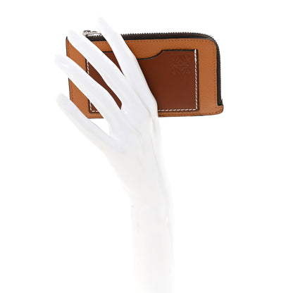 Loewe Soft Grained Calfskin Coin Card Holder Light Caramel Pecan 2 of 8