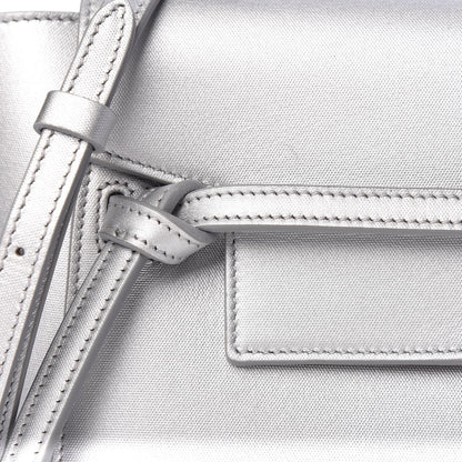 Celine Laminated Calfskin Nano Belt Bag Silver 11 of 11