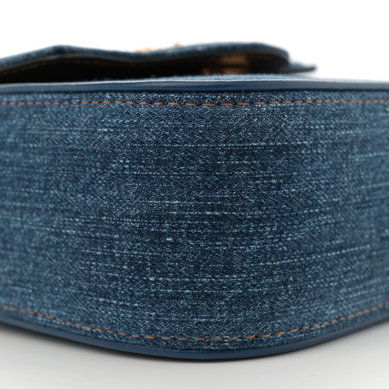 Versace Denim Mini La Medusa Chain Top Handle Bag Navy Blue 8 of 10