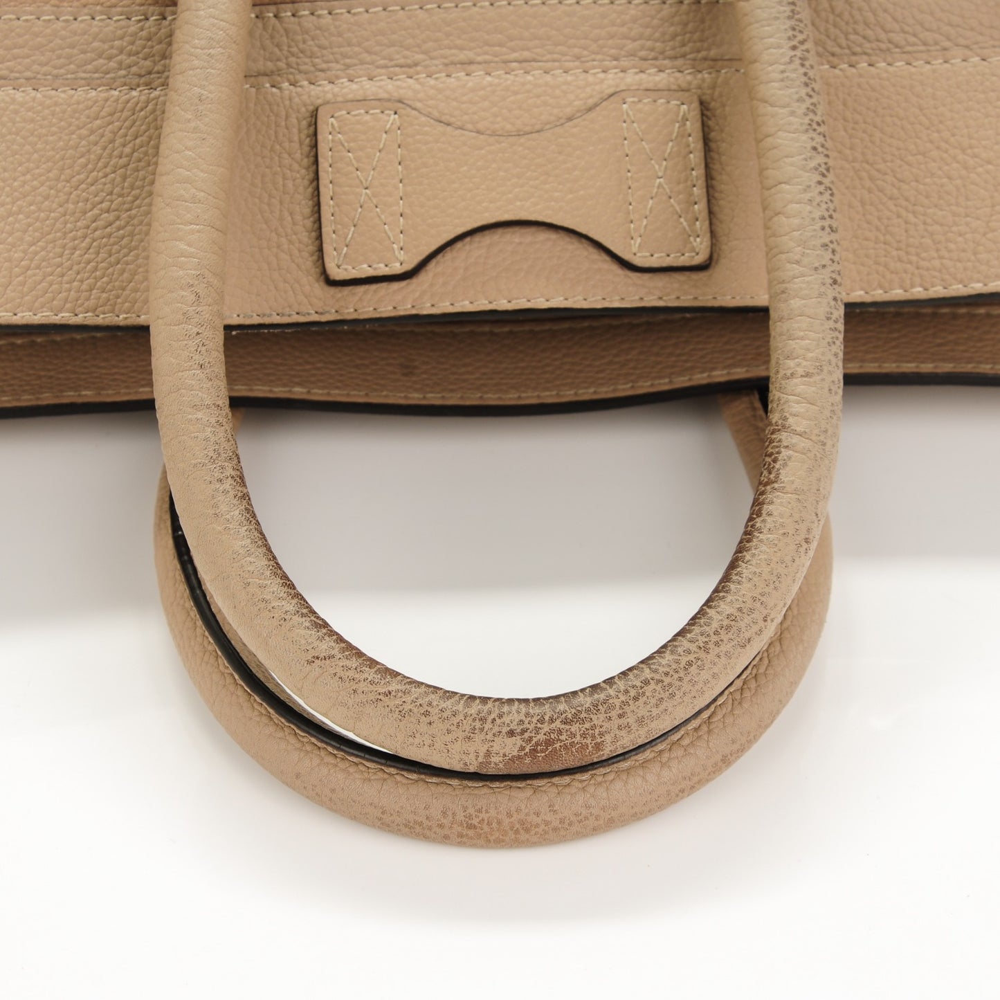 Drummed Calfskin Mini Luggage Dune