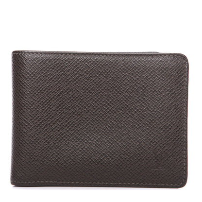 Louis Vuitton Taiga Billfold 6 Credit Card Wallet Grizzli 1 of 8