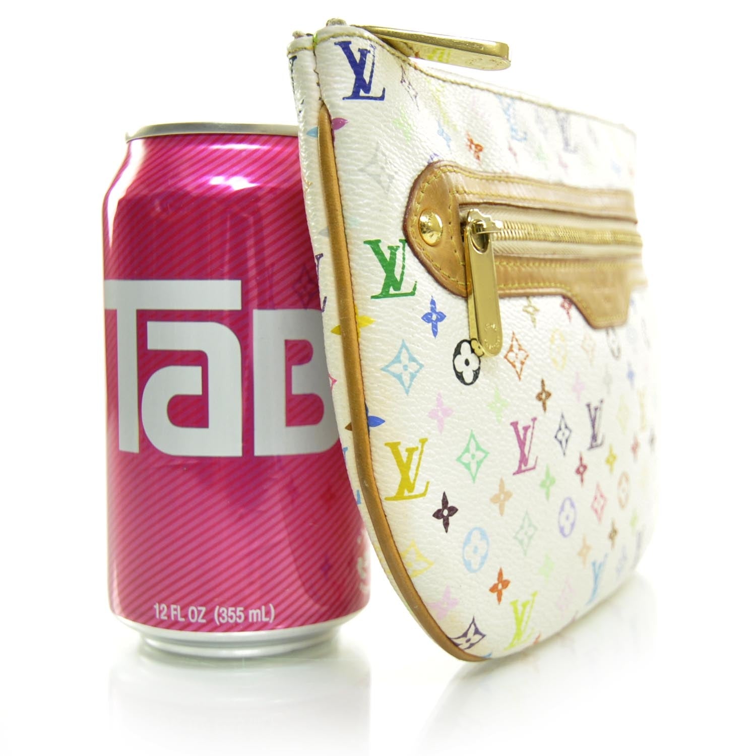 Louis Vuitton Monogram Multicolor Pochette Plate GM White 3 of 8