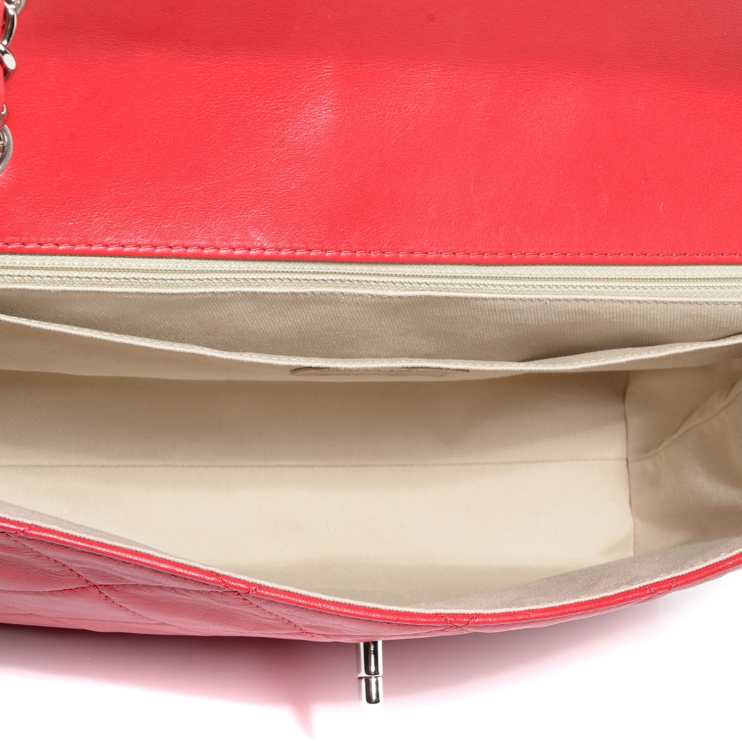 Chanel Calfskin Quilted In the Business Flap Red 6 of 9