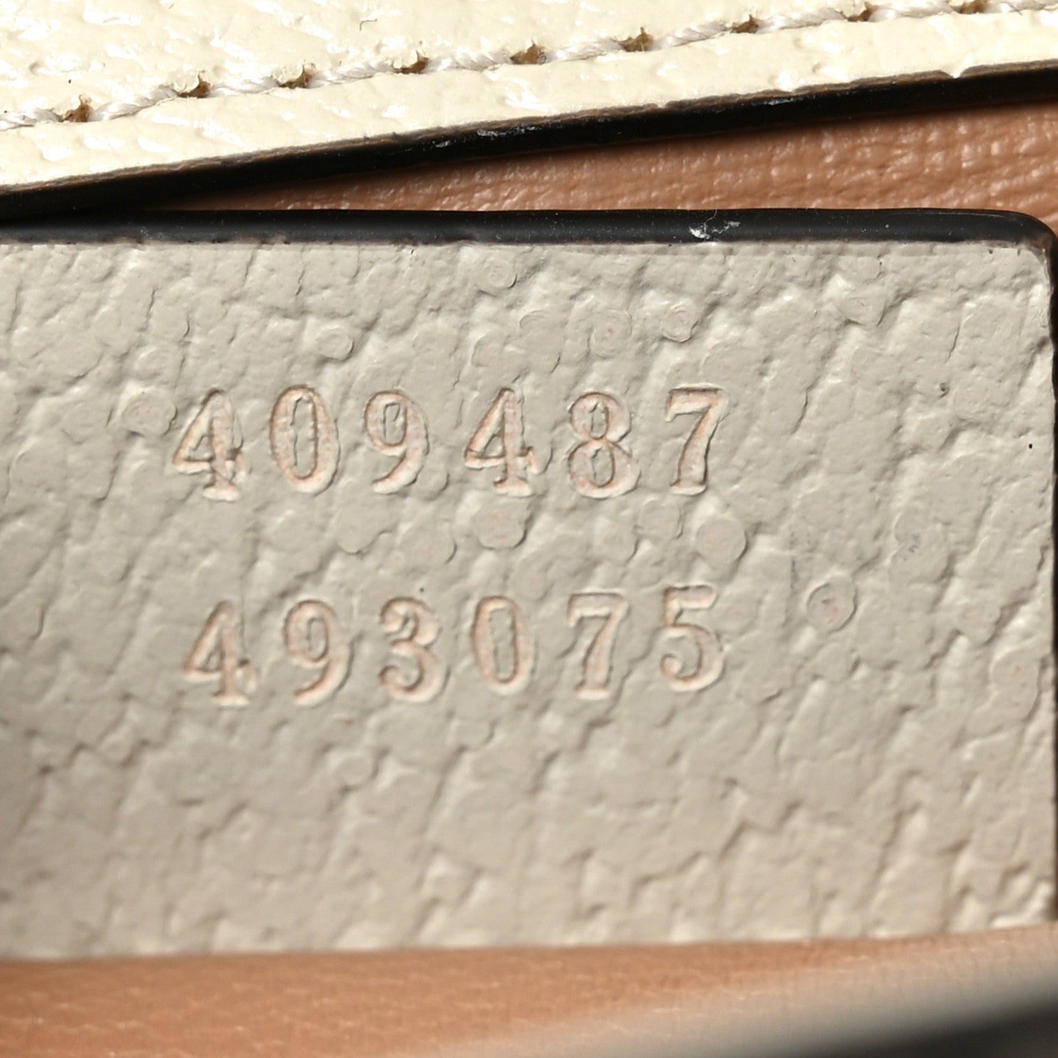 Gucci GG Supreme Monogram Berry Textured Dollar Calfskin Small Padlock Shoulder Bag Beige Ebony Light Copper Mystic White 7 of 10