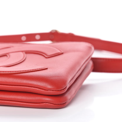 Chanel Lambskin CC Mania Waist Belt Bag Red 7 of 11
