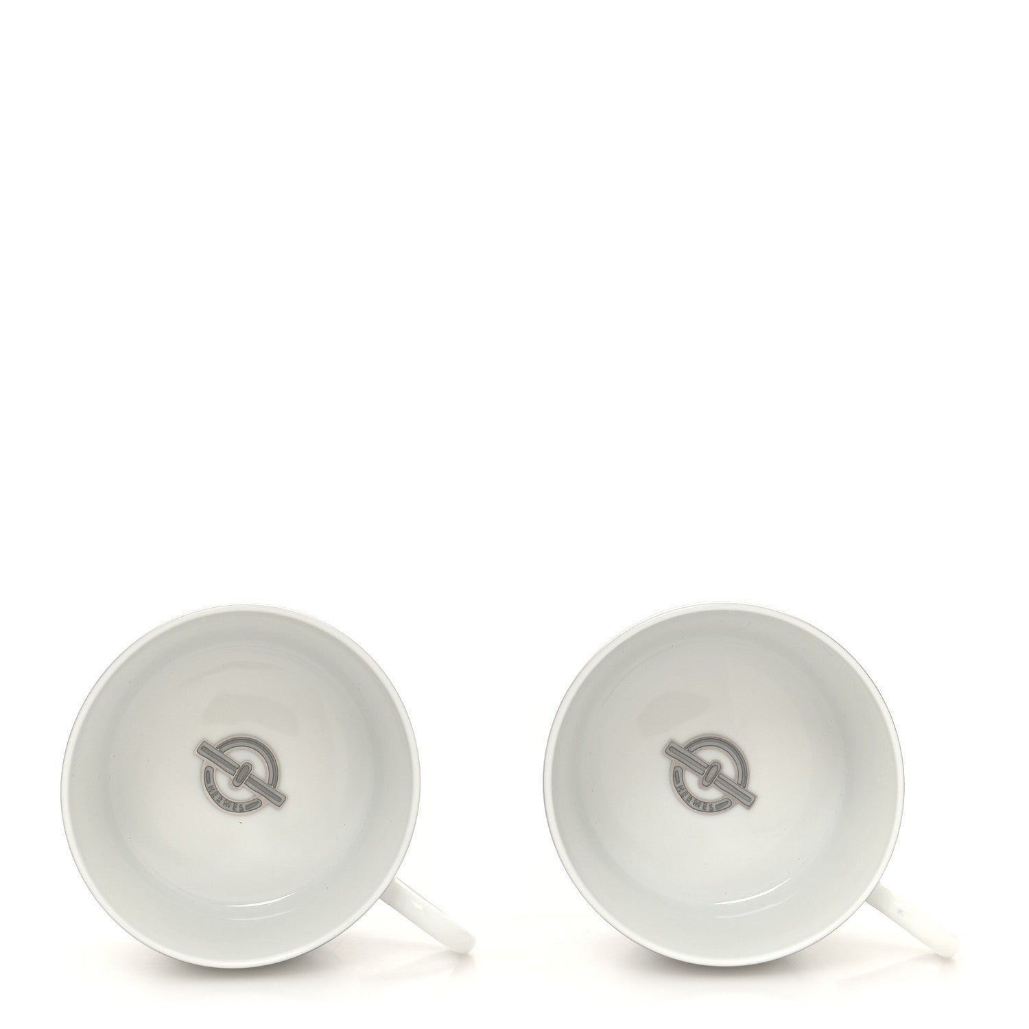 Hermes Porcelain Platinum Chaine d'Ancre Tea Cup and Saucer Set of 2 4 of 11