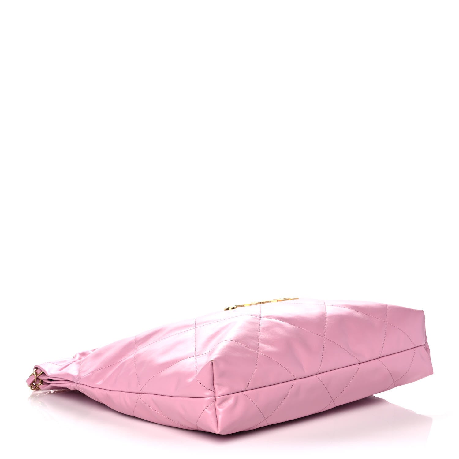 Chanel Shiny Calfskin Quilted Chanel 22 Drawstring Bag Dark Pink 5 of 12