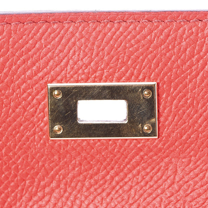 Hermes Epsom Kelly Longue Wallet Rose Jaipur 14 of 27