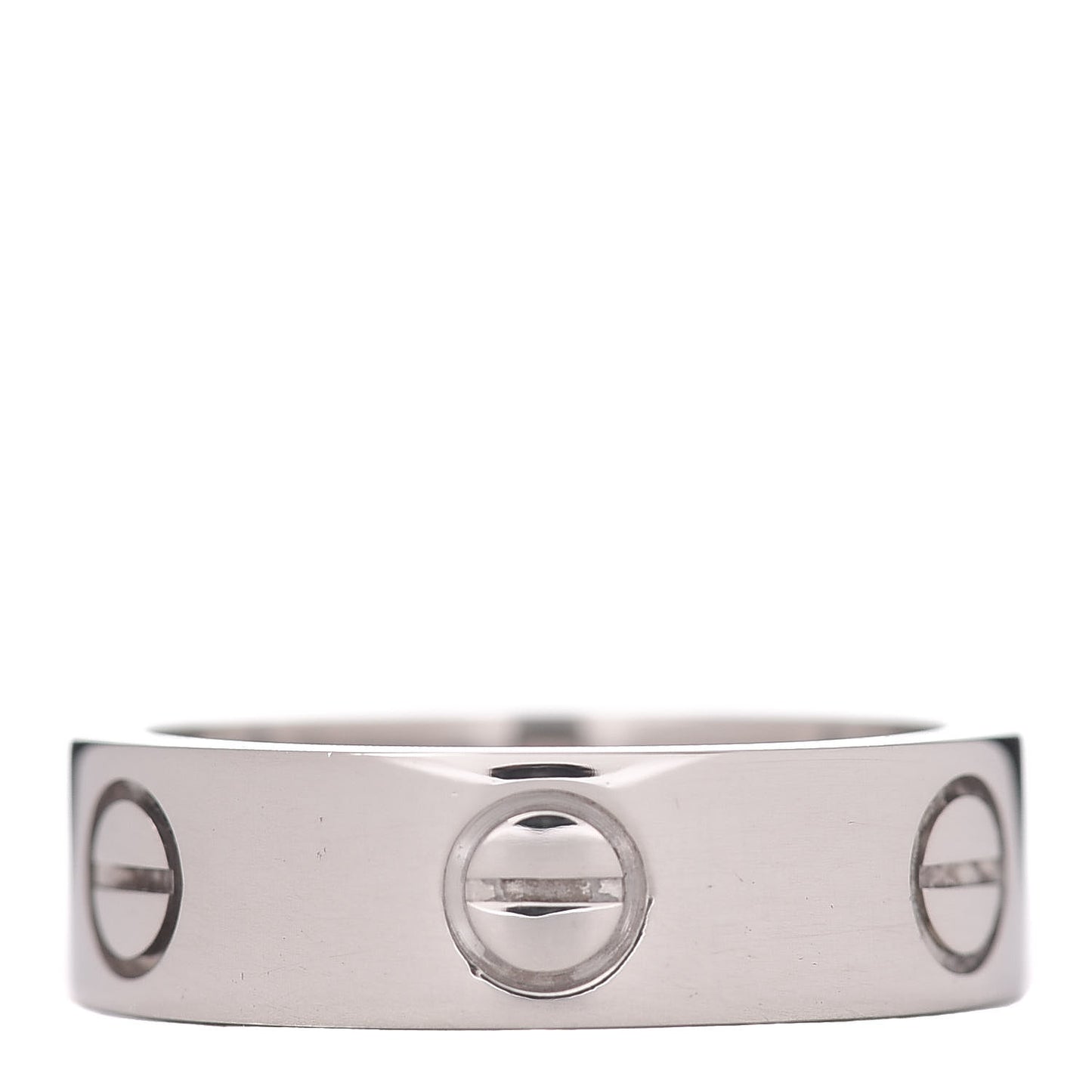 18K White Gold 5.5mm LOVE Ring 51 5.75