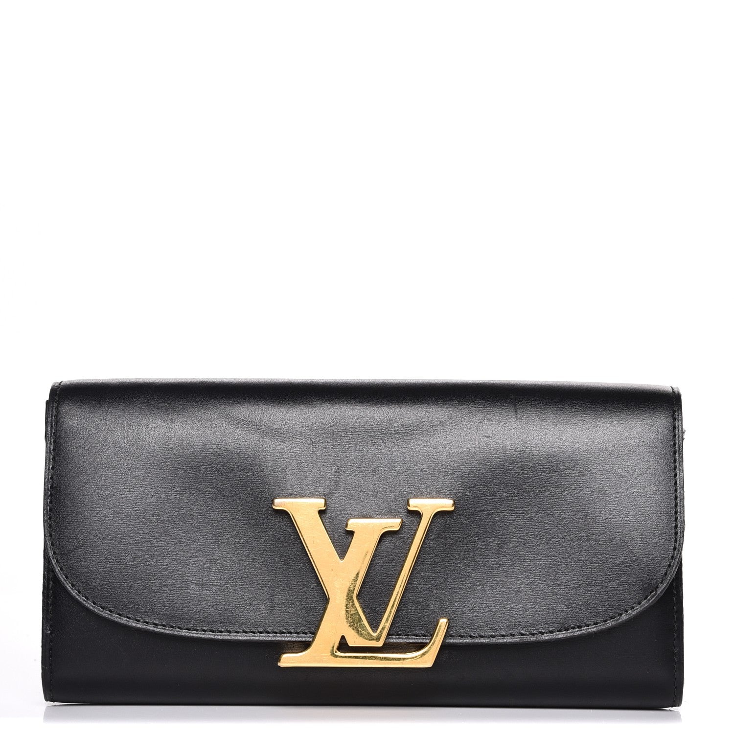 Louis Vuitton Box Calfskin Vivienne LV Long Wallet Black 1 of 11