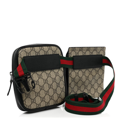 Gucci GG Supreme Monogram Web Belt Bag Black 3 of 11