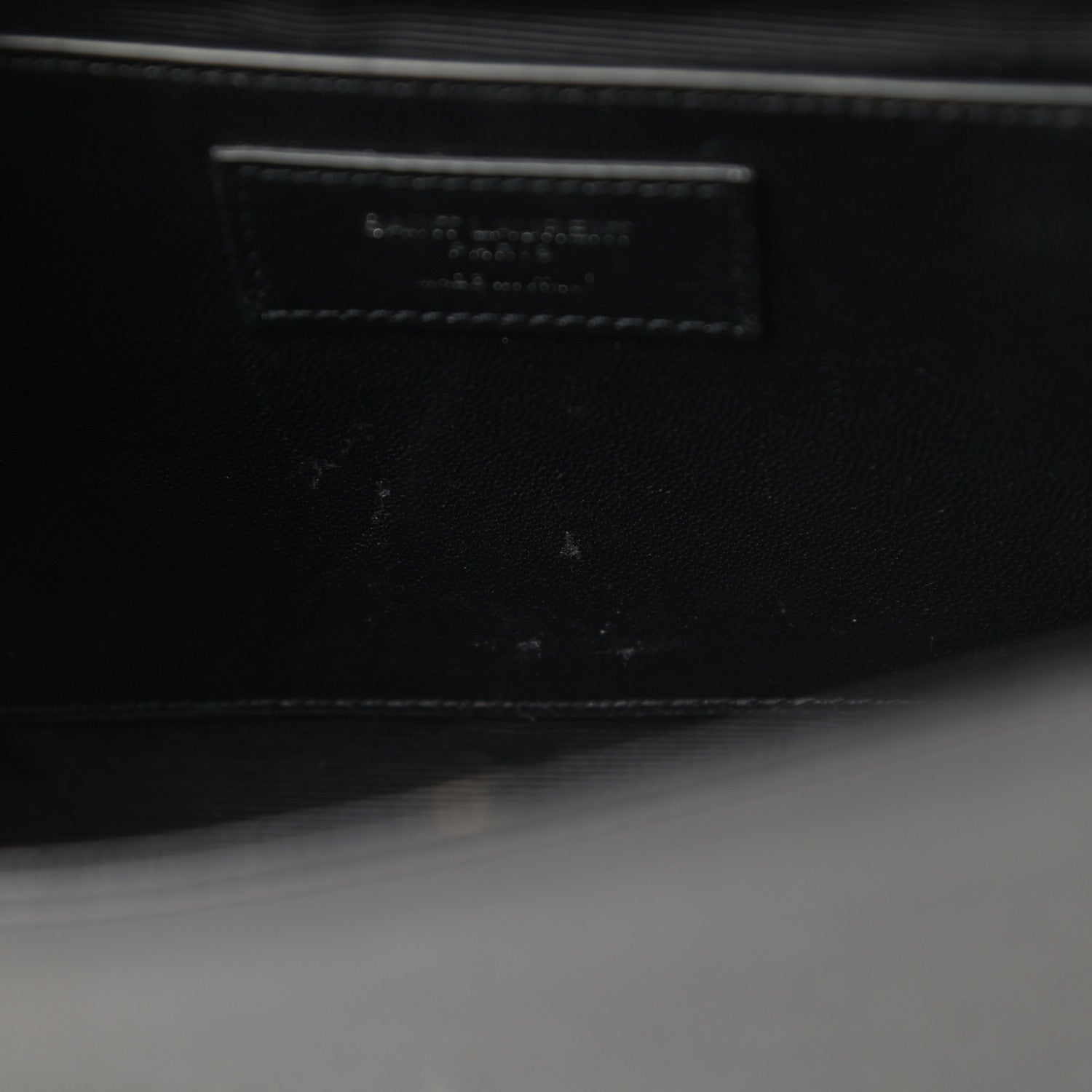 Saint Laurent Grain De Poudre Medium Classic Monogram Kate Satchel Black 11 of 12