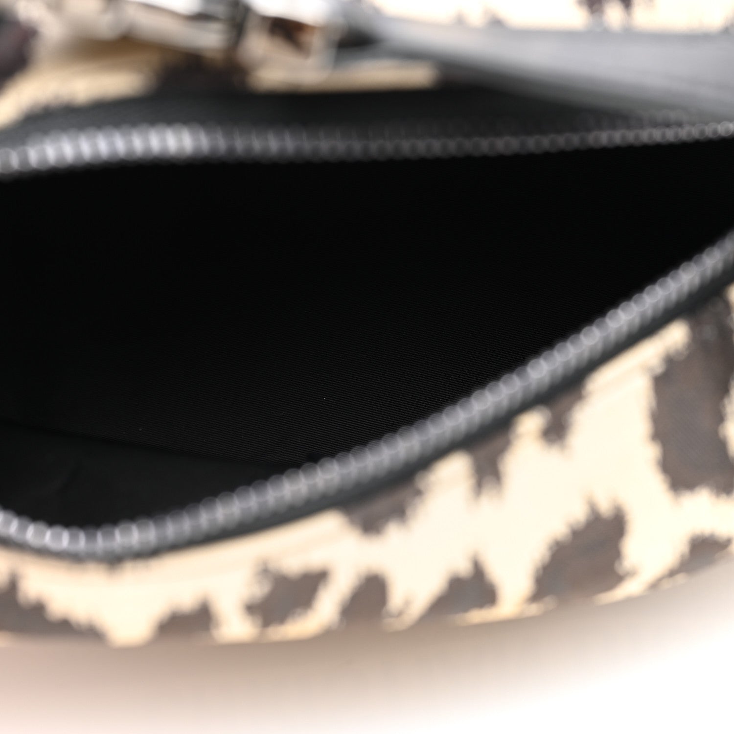 Christian Dior Canvas Mizza Embroidered Leopard DiorTravel Nomad Pouch Beige 5 of 9