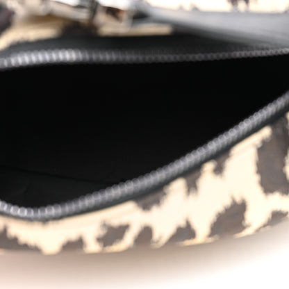 Christian Dior Canvas Mizza Embroidered Leopard DiorTravel Nomad Pouch Beige 5 of 9