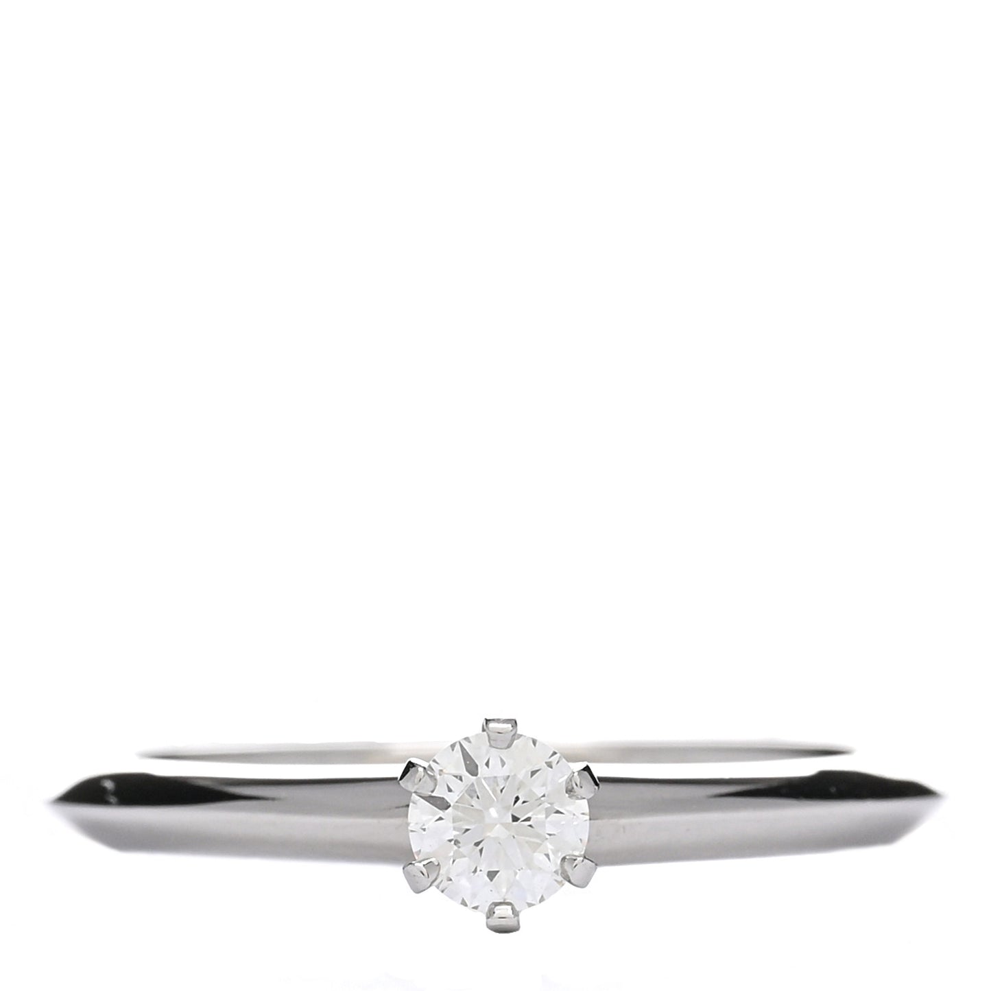 Platinum Diamond .24ct Solitaire Engagement Ring 52 6