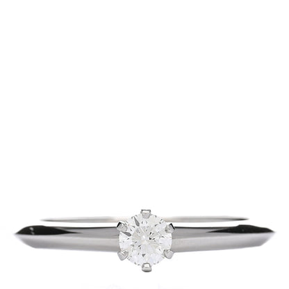 Tiffany Platinum Diamond .24ct Solitaire Engagement Ring 52 6 1 of 4