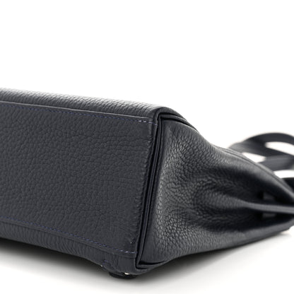 Hermes Taurillon Clemence Kelly Ado Backpack Bleu Nuit 9 of 10