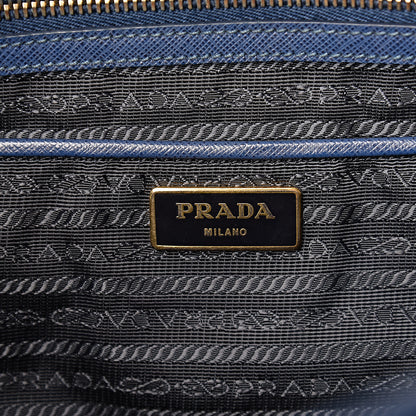Prada Saffiano Lux Medium Tote Bluette 8 of 18