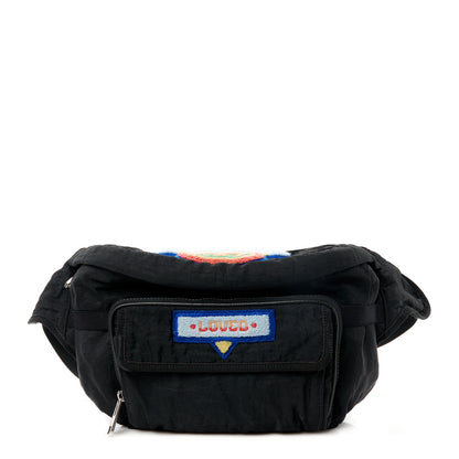 Gucci Nylon 80s Logo Patch Belt Bag Black 1 of 14